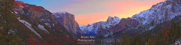 Yosemite Valley, Sunrise via Tunnel View